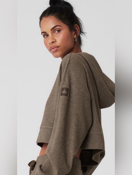 ALO Yoga Sweaters - ALO Yoga Muse Cropped Hoodie